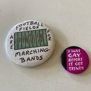 Vintage Novelty Pins - Band Geek - Pride